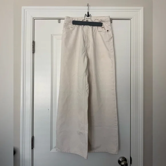 Reformation Cary High Rise Slouchy Wide Leg Jeans in Fior Di Latte (US 4/27) - Picture 3 of 6